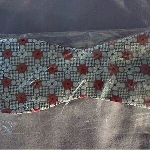 Kooelle Elegant Red & Gray Patterned Tie